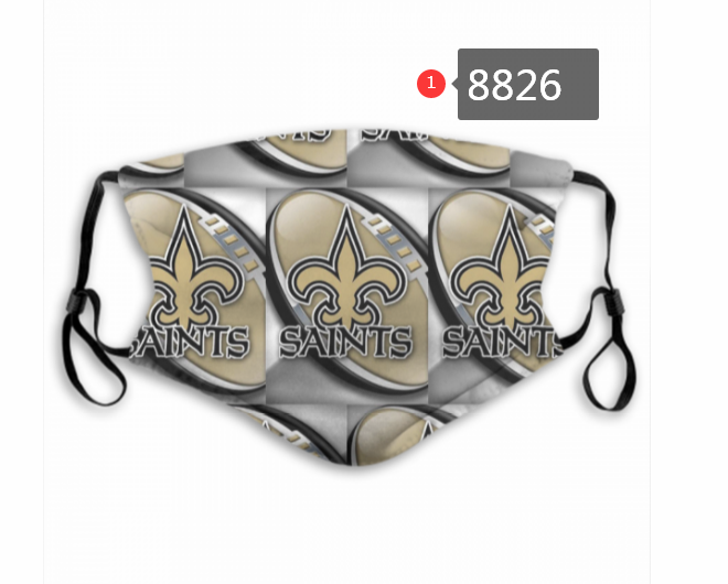 New Orleans Saints #4 Dust mask with filter->nfl dust mask->Sports Accessory